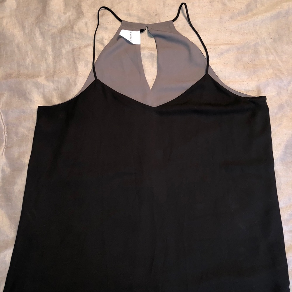 Like New Express Tank - Size Large Black and Grey